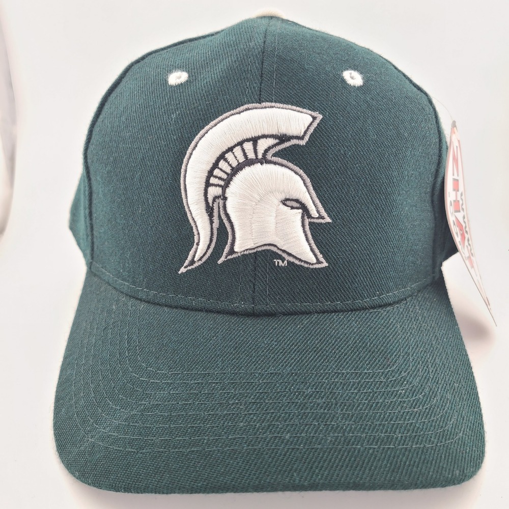 Zephyr Michigan State Spartans NCAA Cap Mens 7 1/2 Forest Green Logo Fitted Hat